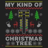 Drag Racers Racing Christmas Tree Sweater Hat thumb 2