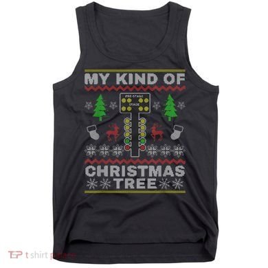 Drag Racers Racing Christmas Tree Sweater Tank Top