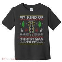 Drag Racers Racing Christmas Tree Sweater Toddler T-Shirt thumb 0