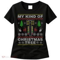 Drag Racers Racing Christmas Tree Sweater Women's T-Shirt thumb 0
