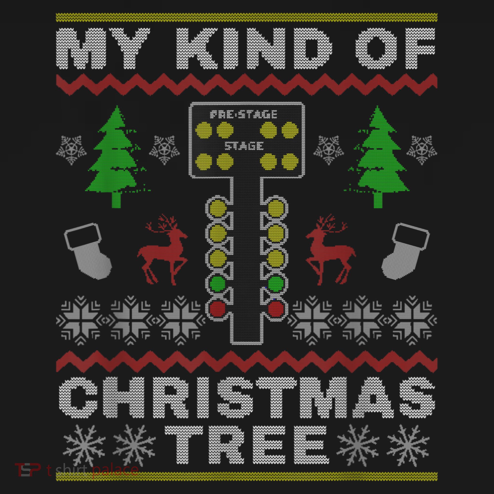 Drag Racers Racing Christmas Tree Sweater Kids Sweatshirt