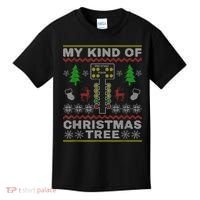 Drag Racers Racing Christmas Tree Sweater Kids T-Shirt thumb 0