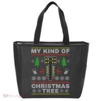 Drag Racers Racing Christmas Tree Sweater Tote Bag thumb 0
