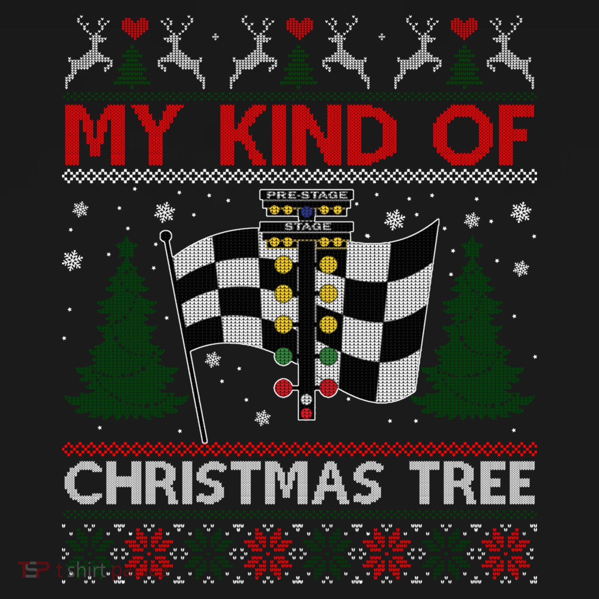 Drag Racers Racing Christmas Tree Ugly Xmas Sweater Gift Women's Hoodie