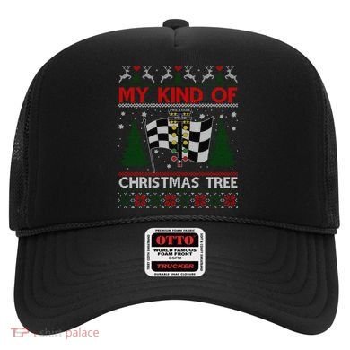Drag Racers Racing Christmas Tree Ugly Xmas Sweater Gift Hat