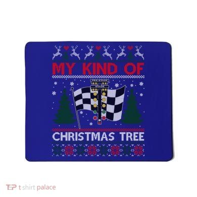 Drag Racers Racing Christmas Tree Ugly Xmas Sweater Gift Mousepad