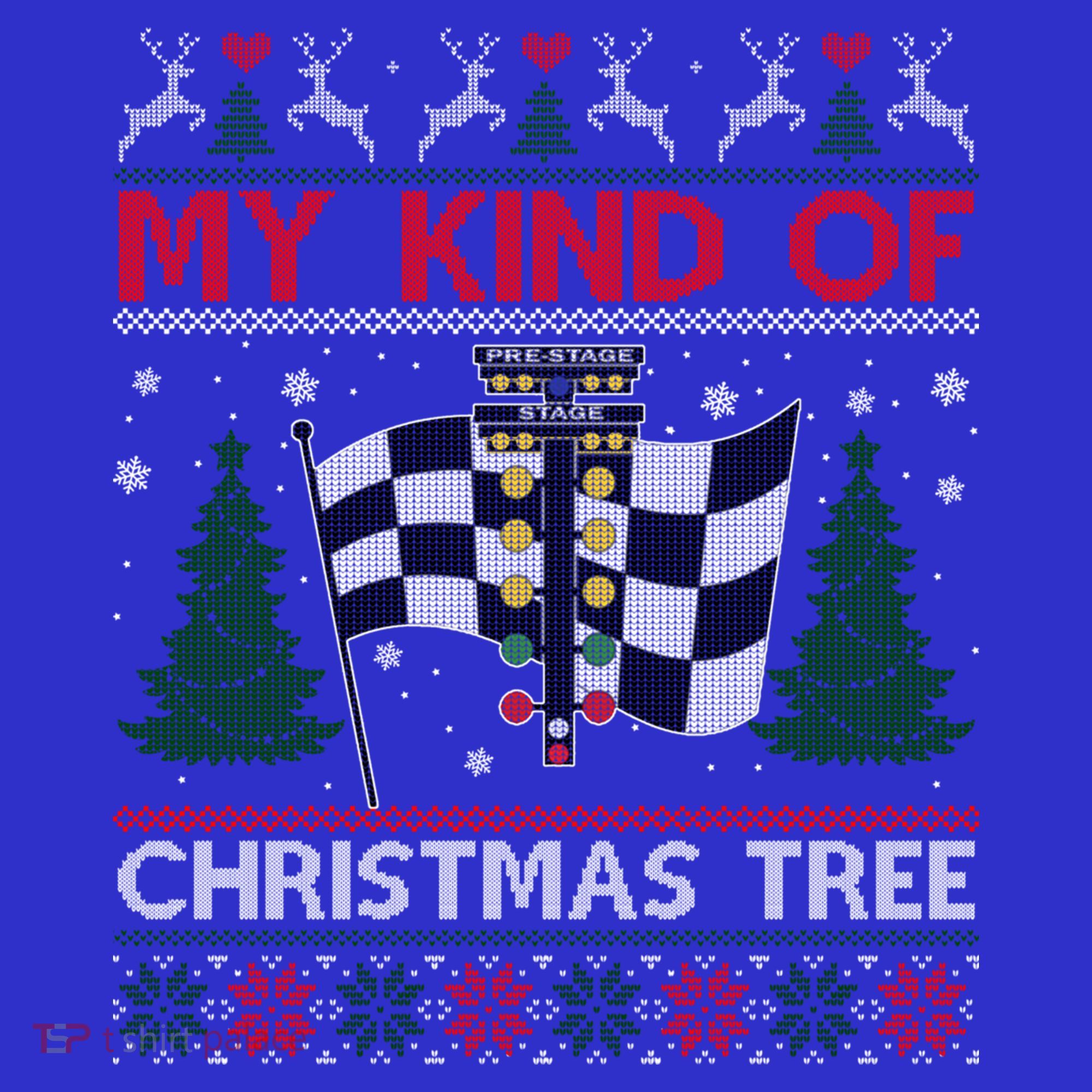 Drag Racers Racing Christmas Tree Ugly Xmas Sweater Gift Mousepad