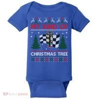 Drag Racers Racing Christmas Tree Ugly Xmas Sweater Gift Baby Bodysuit thumb 0