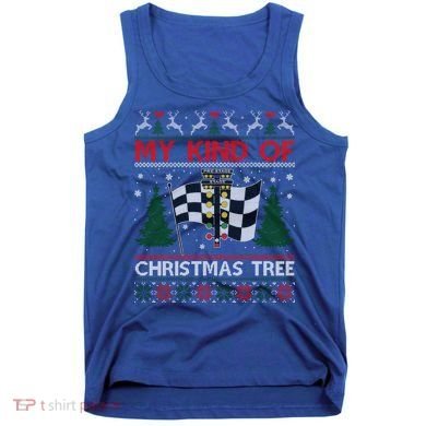 Drag Racers Racing Christmas Tree Ugly Xmas Sweater Gift Tank Top