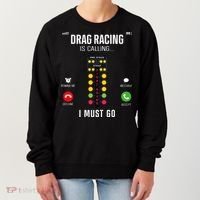 Drag Racing Race Car Phone Display Drag Racing Is Calling Women's Sweatshirt thumb 0