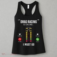 Drag Racing Race Car Phone Display Drag Racing Is Calling Women's Tank Top thumb 3