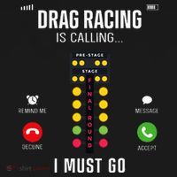 Drag Racing Race Car Phone Display Drag Racing Is Calling Visor thumb 3