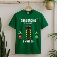 Drag Racing Race Car Phone Display Drag Racing Is Calling T-Shirt thumb 2