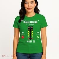Drag Racing Race Car Phone Display Drag Racing Is Calling Women's T-Shirt thumb 4