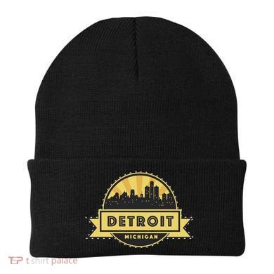 Detroit Record Skyline Logo Beanie