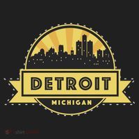Detroit Record Skyline Logo Golf Towel thumb 3