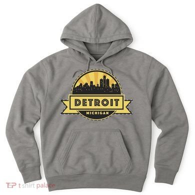 Detroit Record Skyline Logo Hoodie