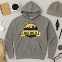 Detroit Record Skyline Logo Hoodie thumb 3