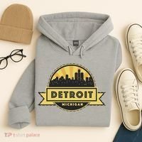 Detroit Record Skyline Logo Hoodie thumb 4