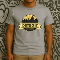 Detroit Record Skyline Logo T-Shirt thumb 3