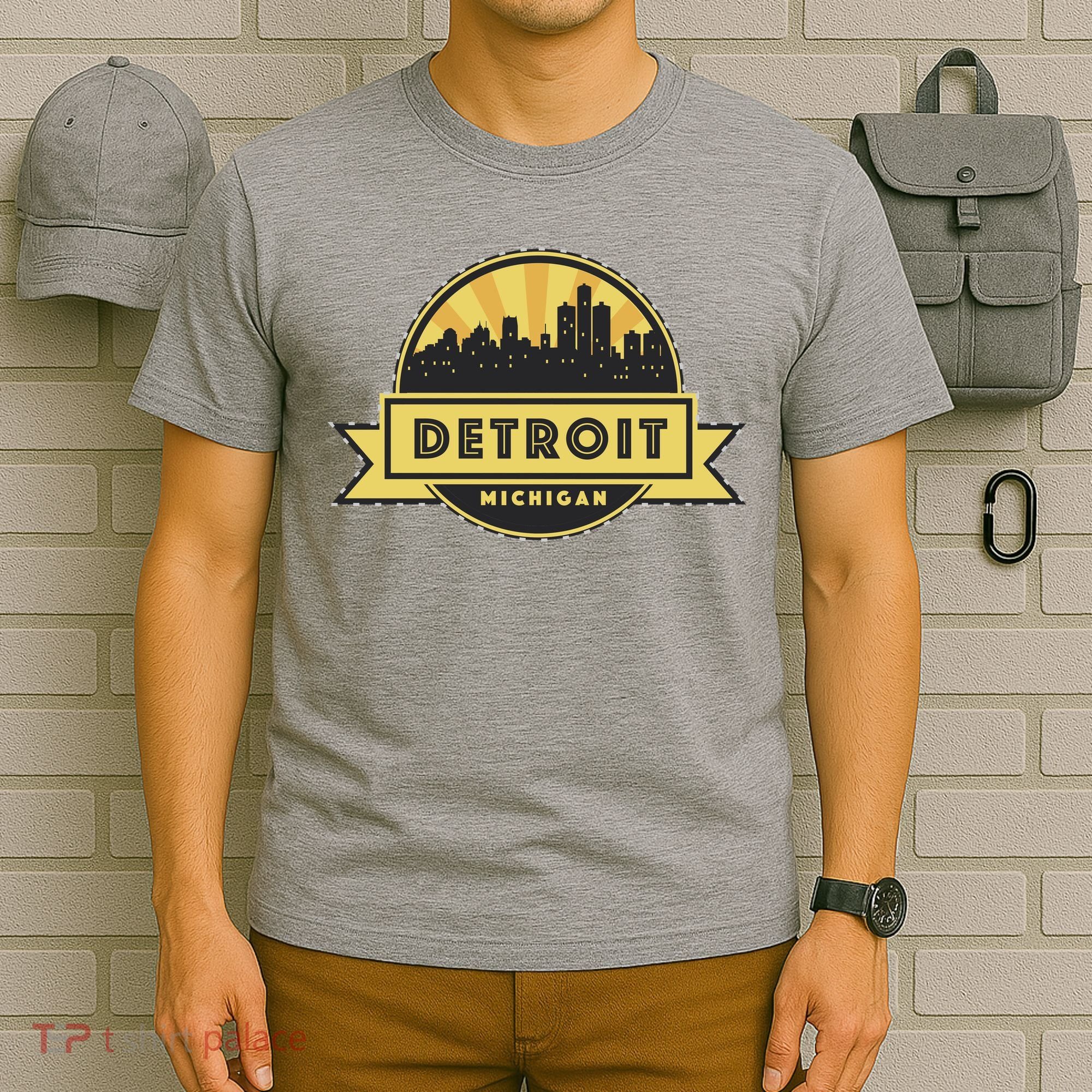 Detroit Record Skyline Logo T-Shirt