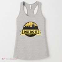 Detroit Record Skyline Logo Women's Tank Top thumb 0