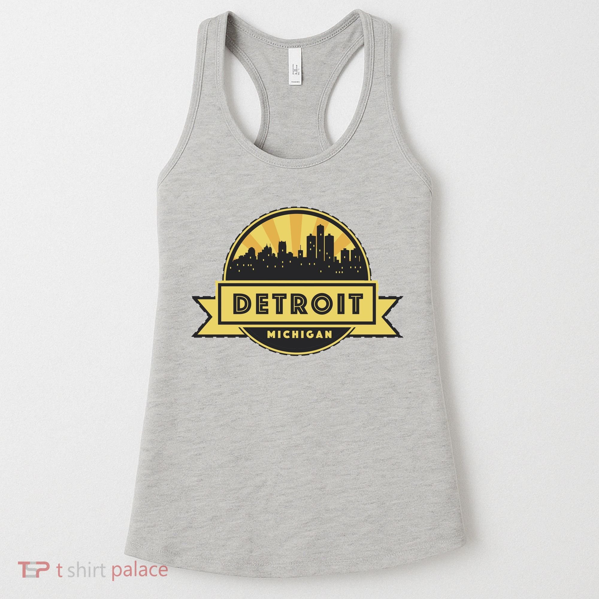 Detroit Record Skyline Logo Women's Tank Top