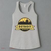 Detroit Record Skyline Logo Women's Tank Top thumb 3