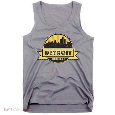 Detroit Record Skyline Logo Tank Top