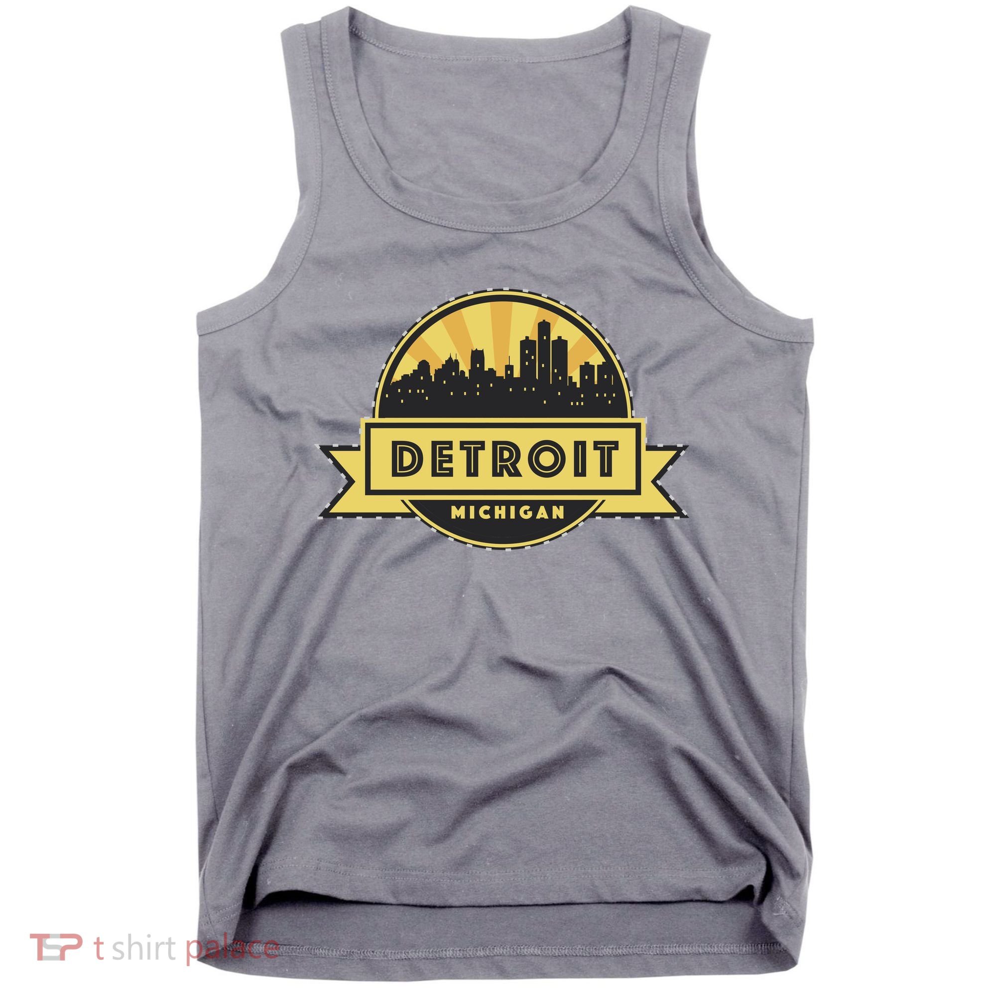Detroit Record Skyline Logo Tank Top
