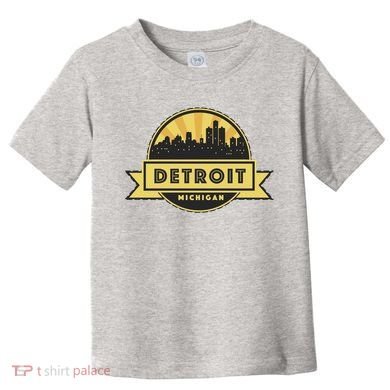 Detroit Record Skyline Logo Toddler T-Shirt