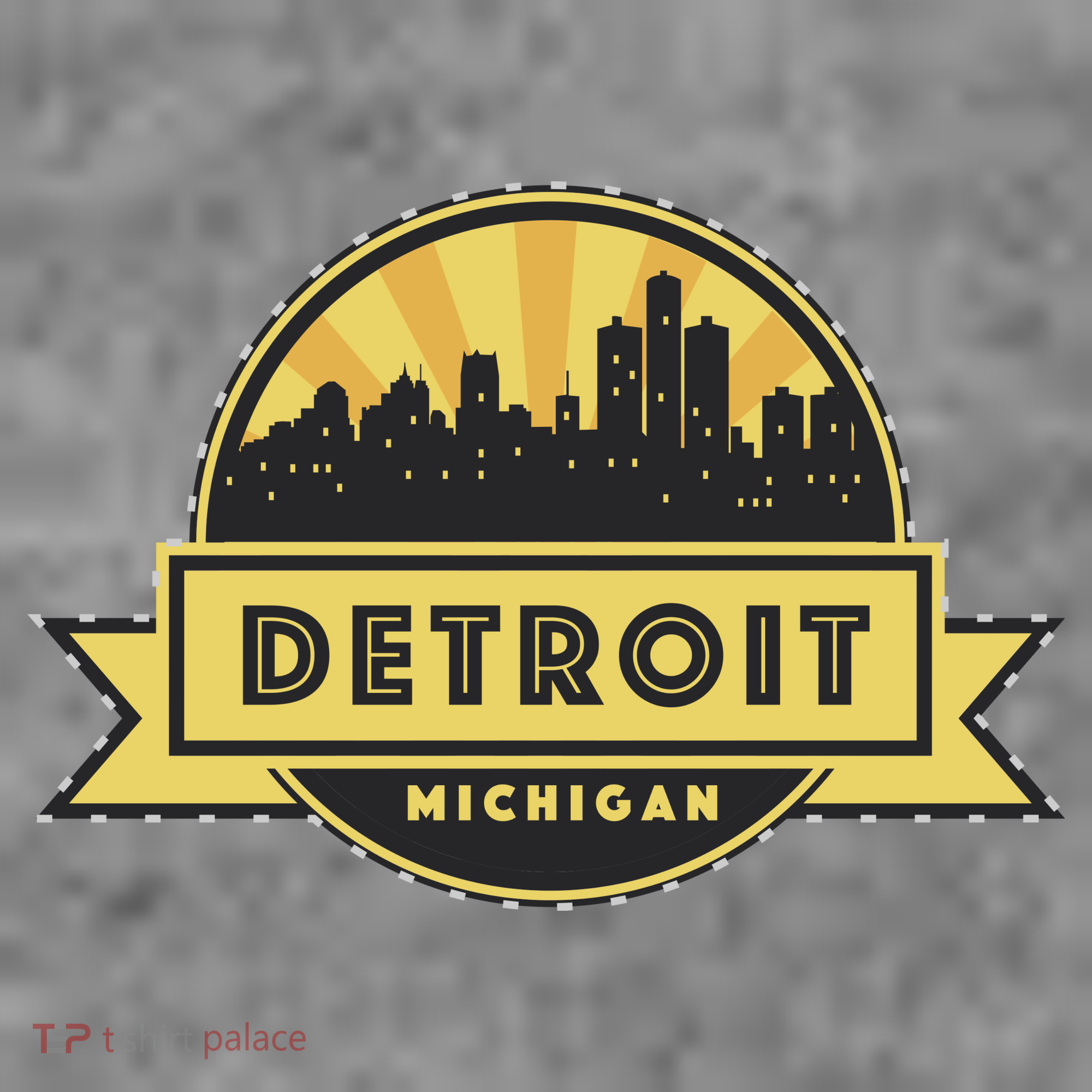 Detroit Record Skyline Logo Women's Long Sleeve Shirt