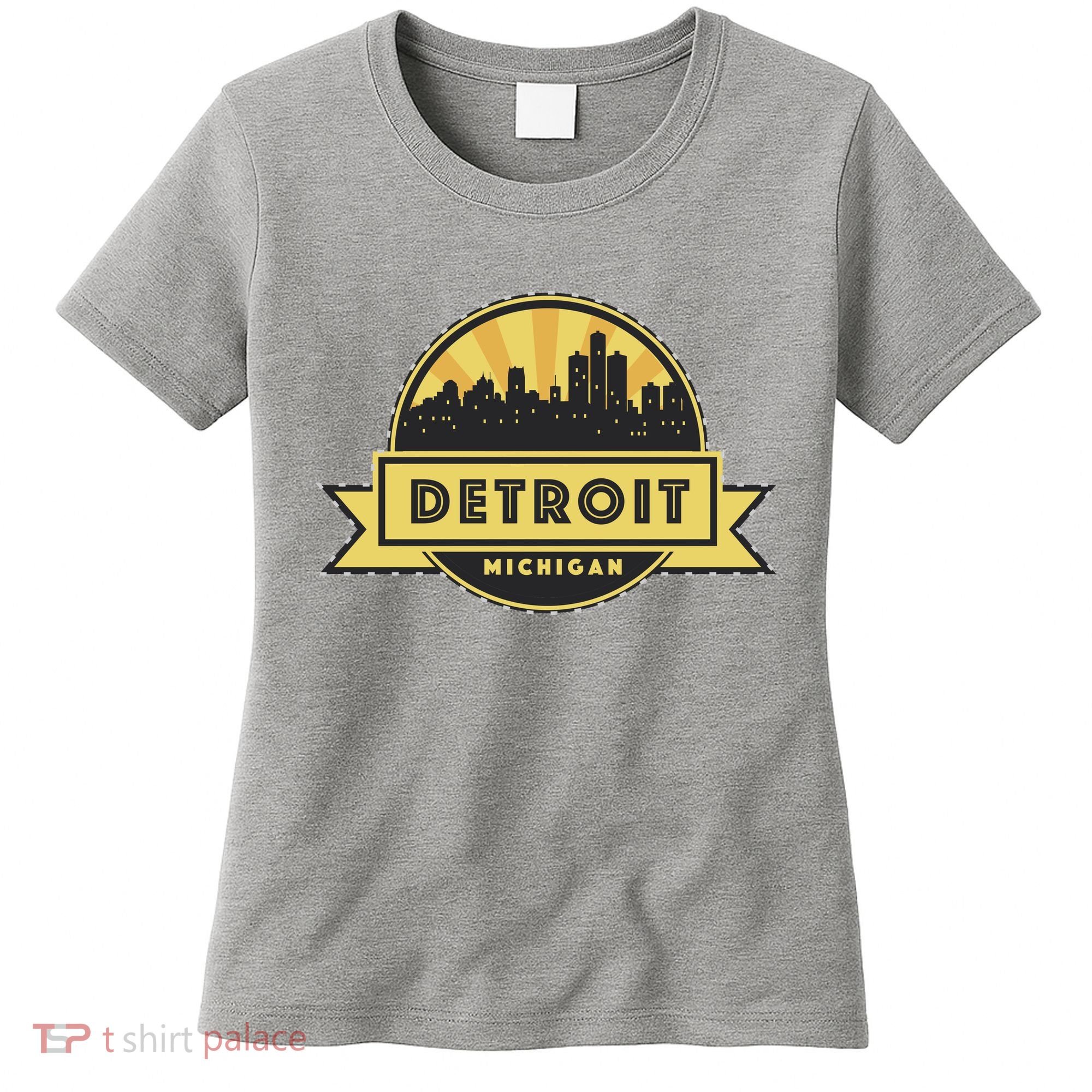 Detroit Record Skyline Logo Women's T-Shirt