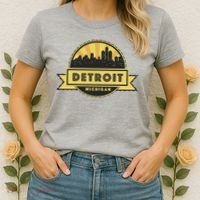 Detroit Record Skyline Logo Women's T-Shirt thumb 2