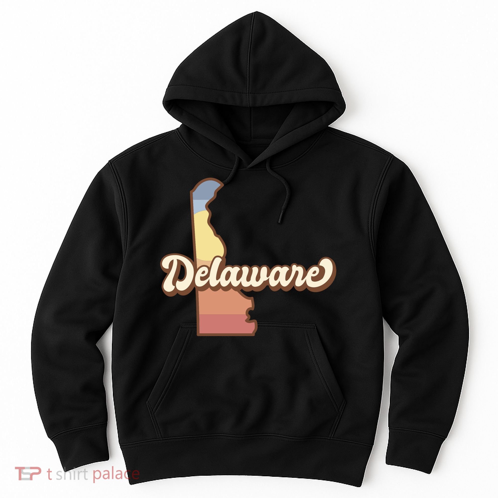 Delaware Retro Sunset Hoodie