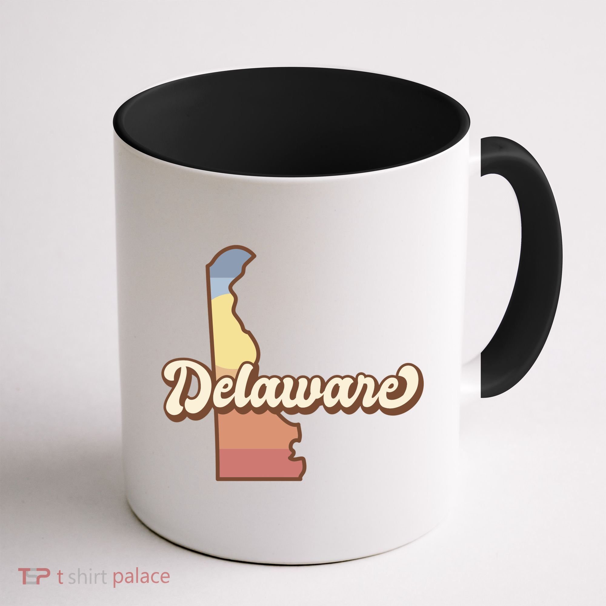 Delaware Retro Sunset Coffee Mug