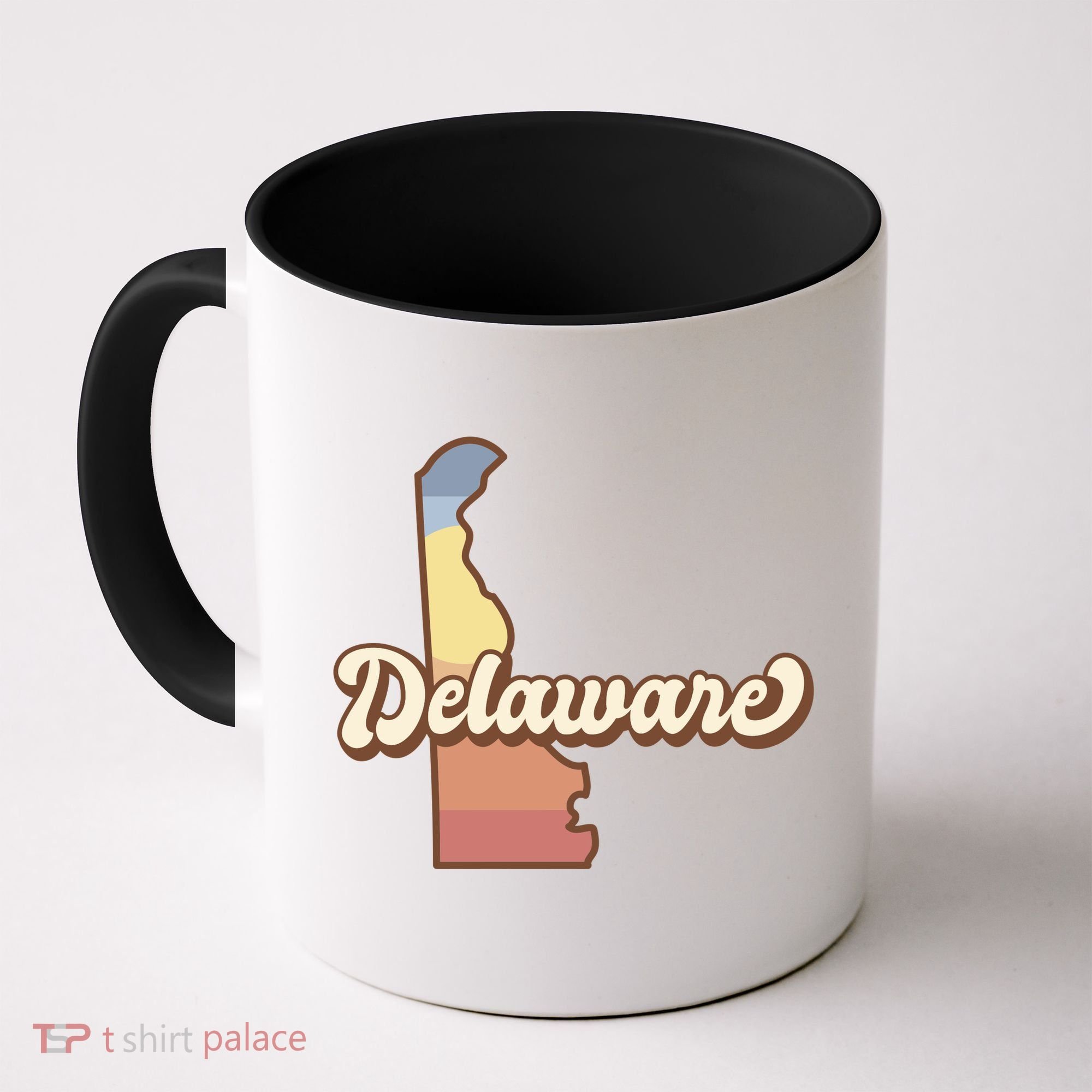 Delaware Retro Sunset Coffee Mug