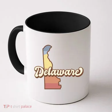 Delaware Retro Sunset Coffee Mug