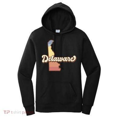 Delaware Retro Sunset Women's Hoodie