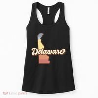 Delaware Retro Sunset Women's Tank Top thumb 0