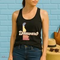 Delaware Retro Sunset Women's Tank Top thumb 2