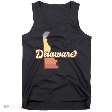 Delaware Retro Sunset Tank Top