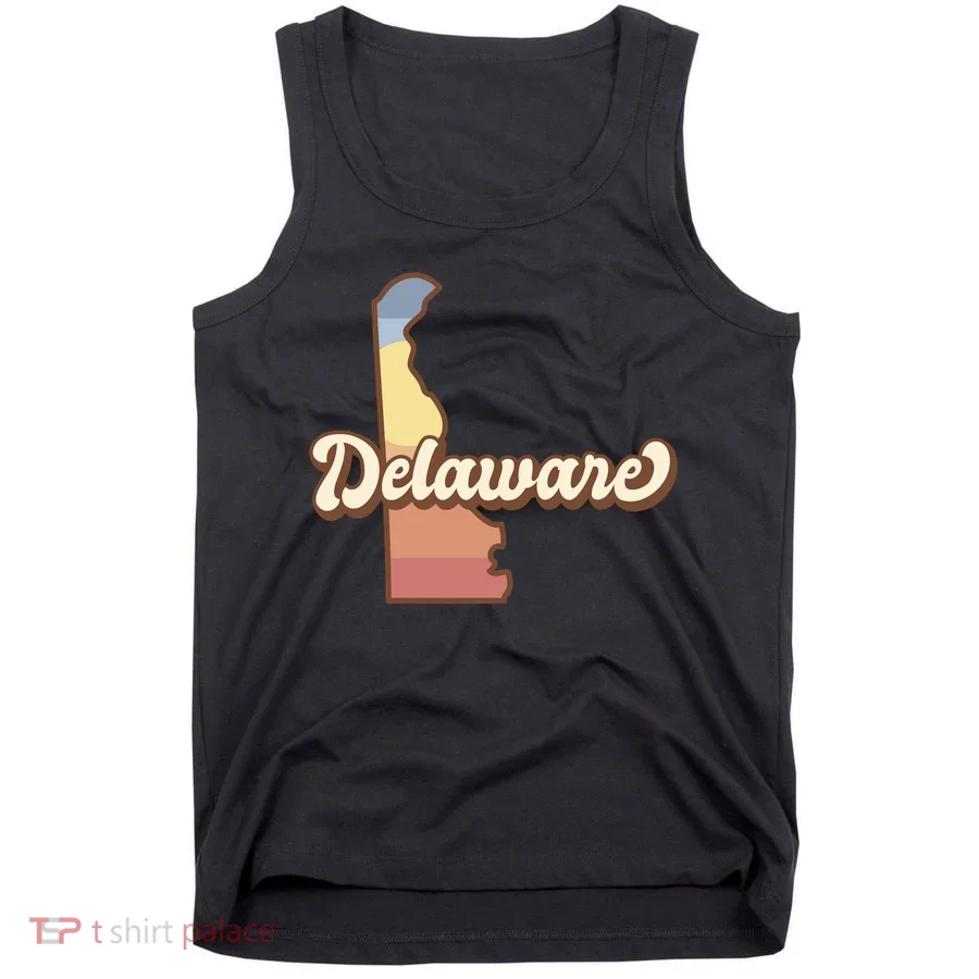 Delaware Retro Sunset Tank Top