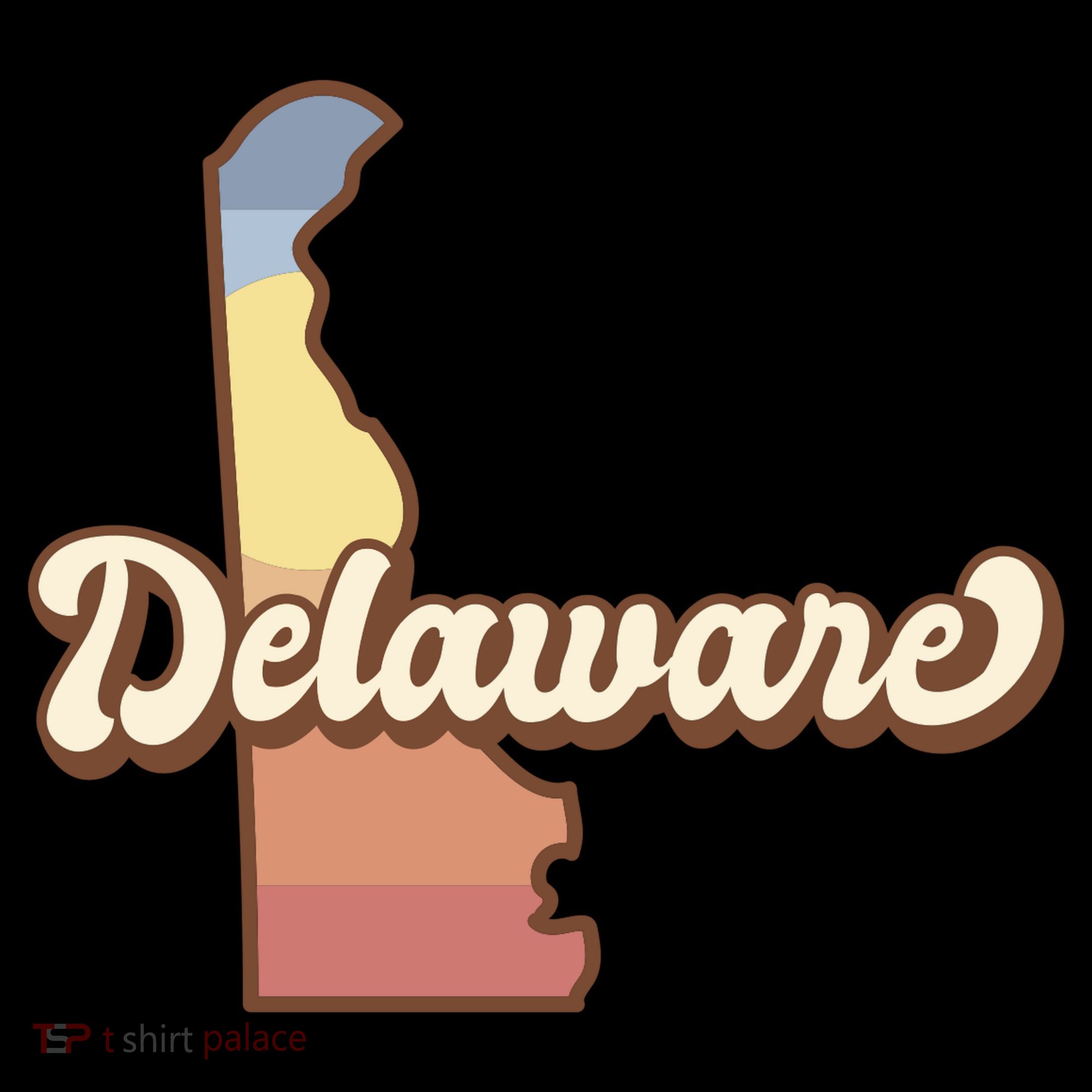 Delaware Retro Sunset Women's Long Sleeve Shirt