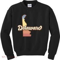 Delaware Retro Sunset Kids Sweatshirt thumb 0