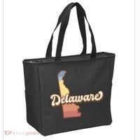 Delaware Retro Sunset Tote Bag thumb 2