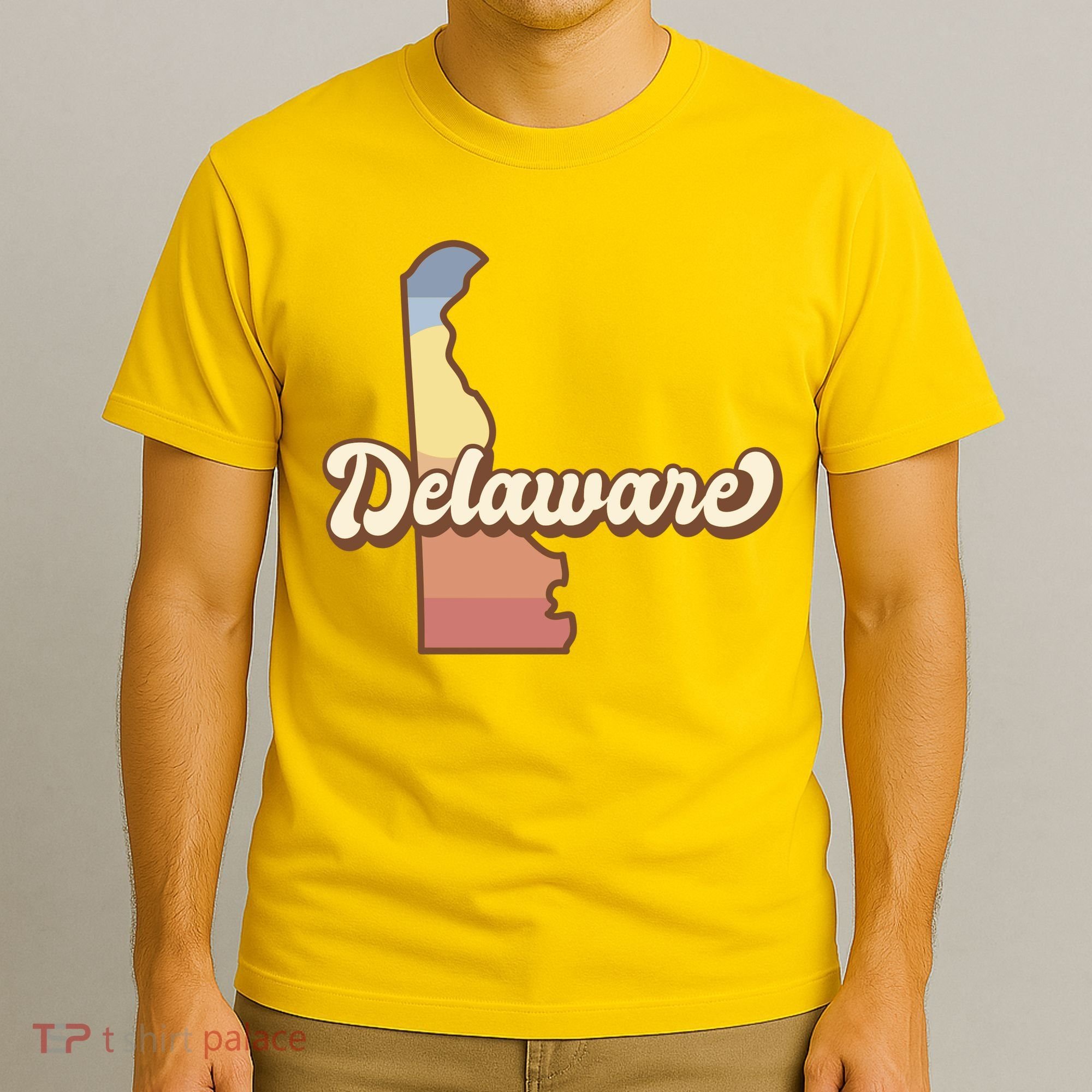 Delaware Retro Sunset T-Shirt