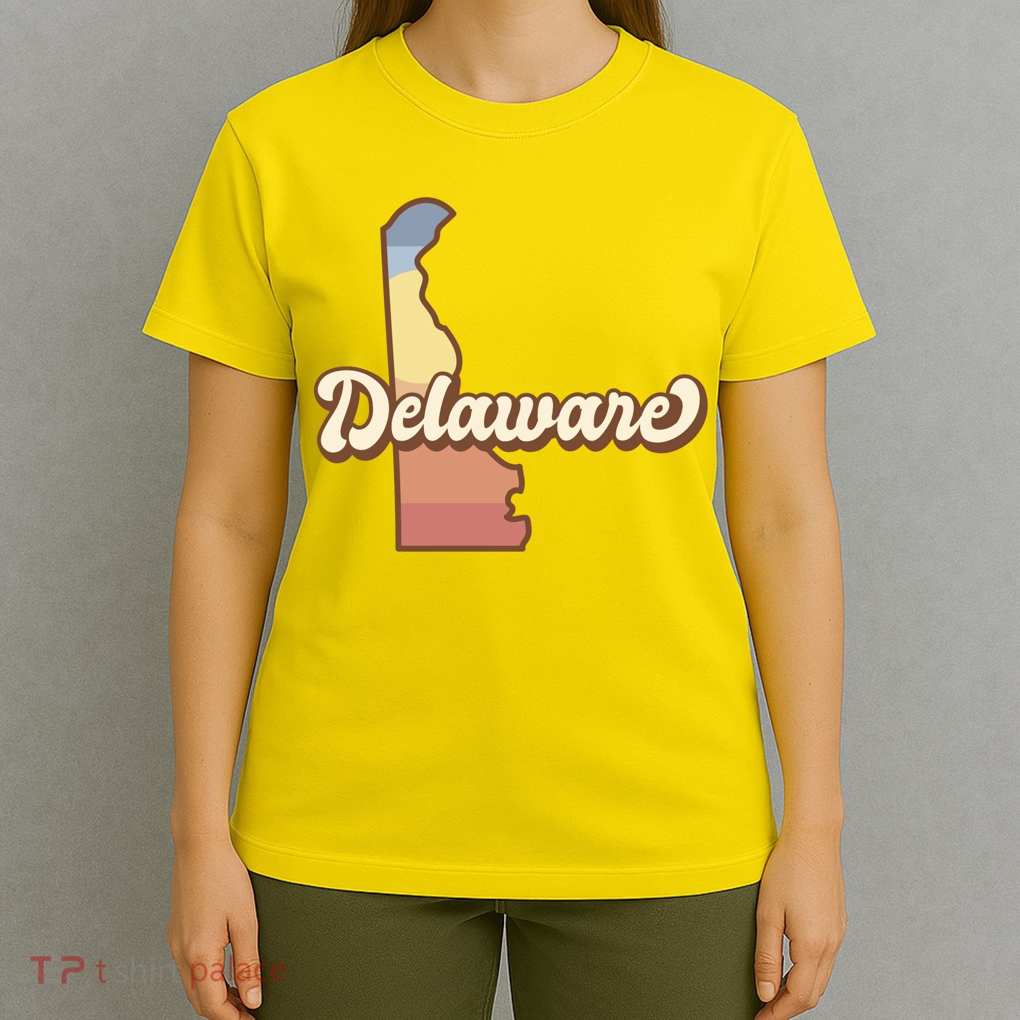 Delaware Retro Sunset T-Shirt