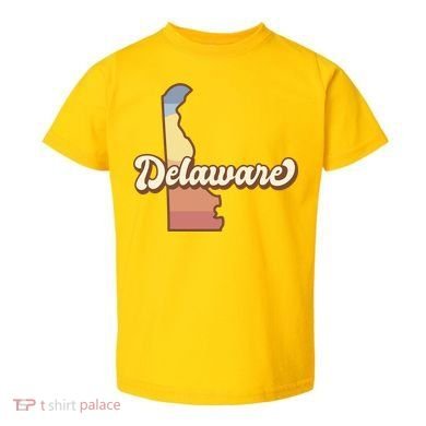 Delaware Retro Sunset Toddler T-Shirt