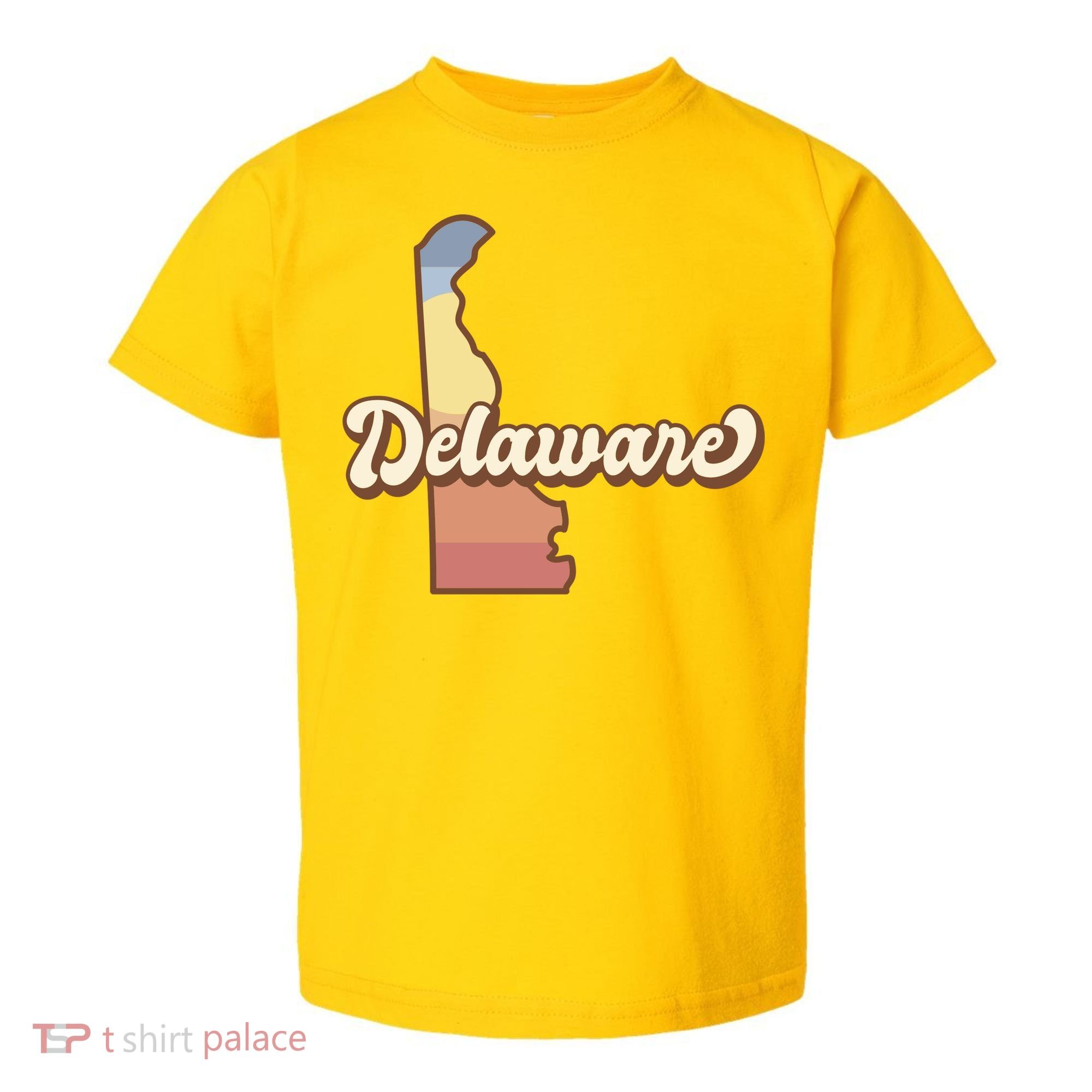 Delaware Retro Sunset Toddler T-Shirt